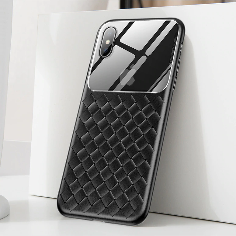 Baseus ® iPhone X/XS  Cross Knit Clear Window Case