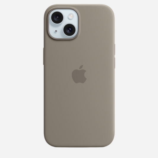 Matte Liquid Silicone Case for iPhone 11/12/13/14/15/16 & Pro β Stone Grey β Soft Touch, Shockproof Back Cover