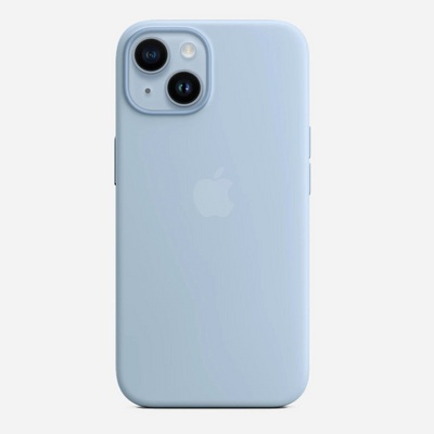 Matte Liquid Silicone Case for iPhone 13/14/15/16 & Pro β Light Blue β Soft Touch, Shockproof Back Cover