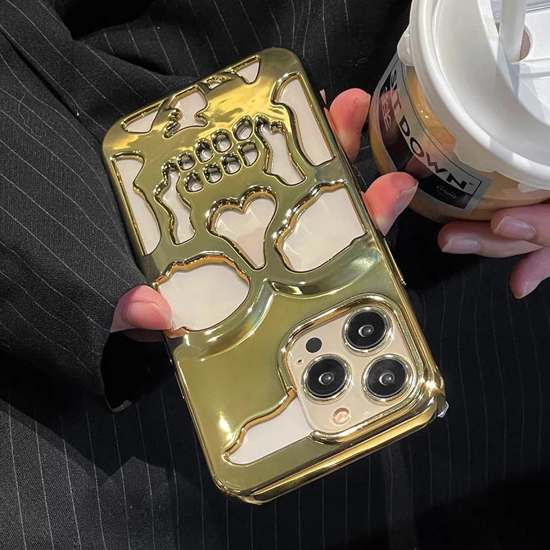 iPhone 13 Pro Hollow Skull Design Case