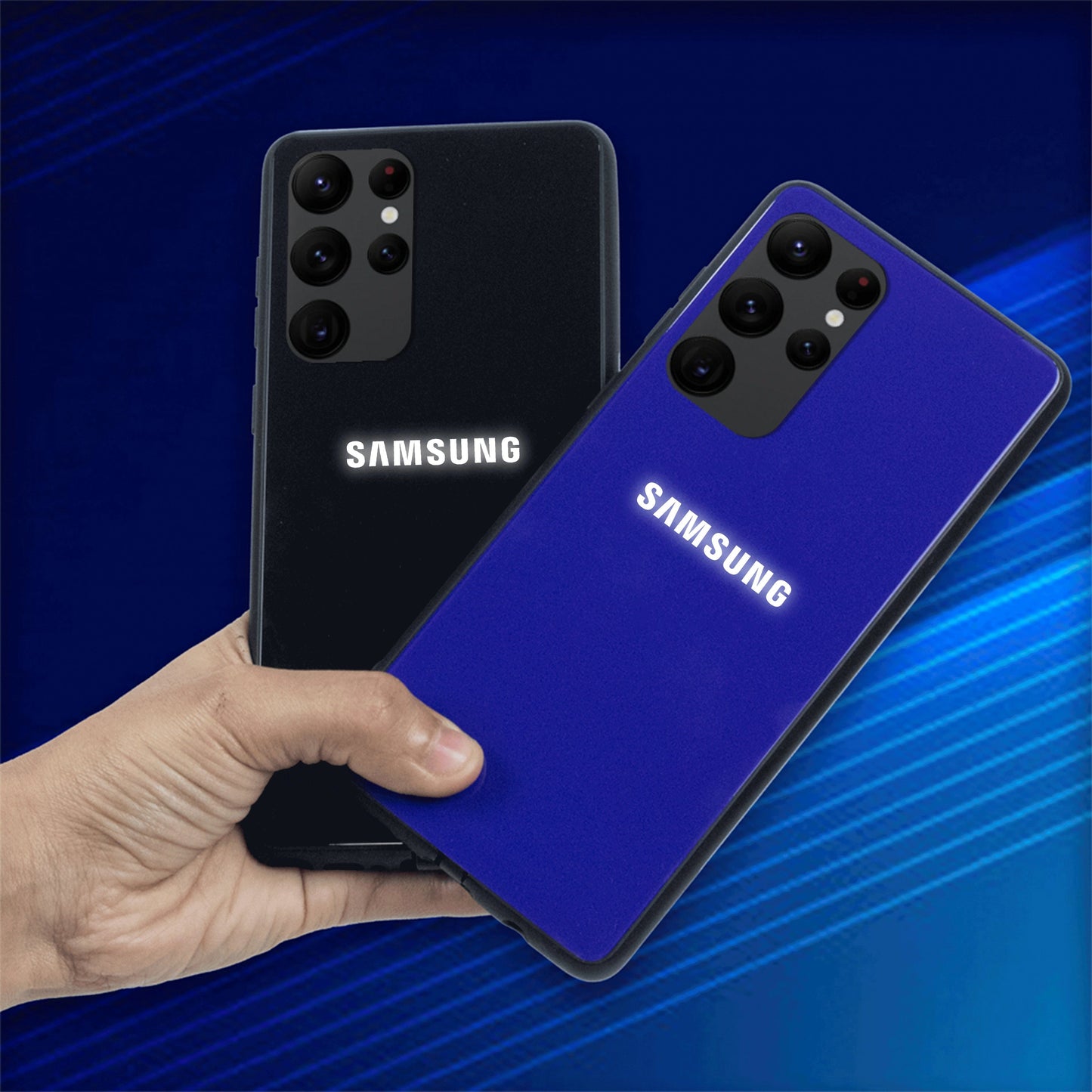 Galaxy S21 Ultra LED Logo Glass Back Case