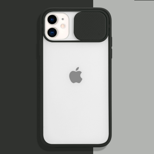iPhone 12 Series - Camera Slide Case With Tempered Glass