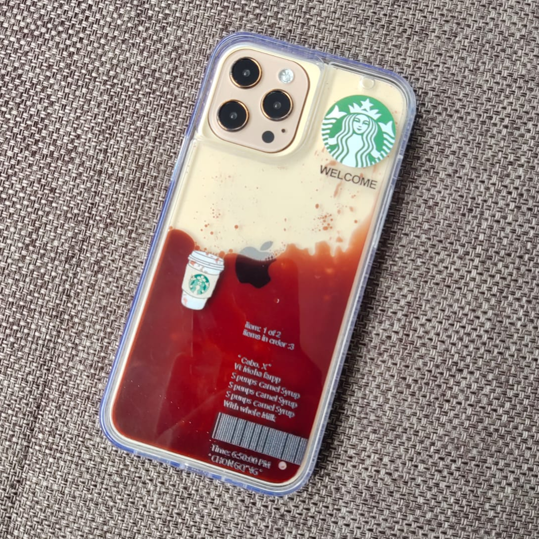 iPhone - Coffee Edition Floating Gel Liquid Case