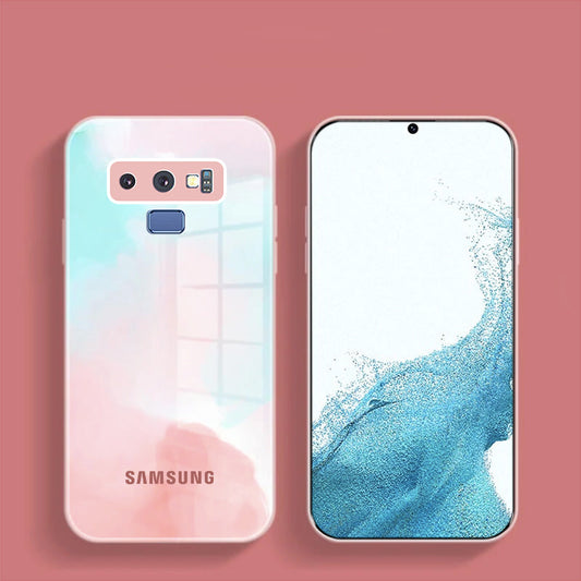 Galaxy Note 9 Colorful Wave Glass Phone Case
