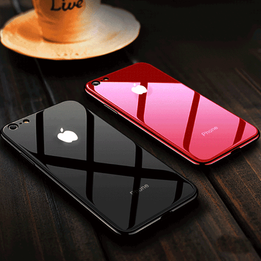 iPhone 8 LED Logo Glass Back Case