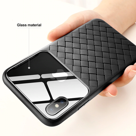 Baseus ® iPhone X/XS  Cross Knit Clear Window Case