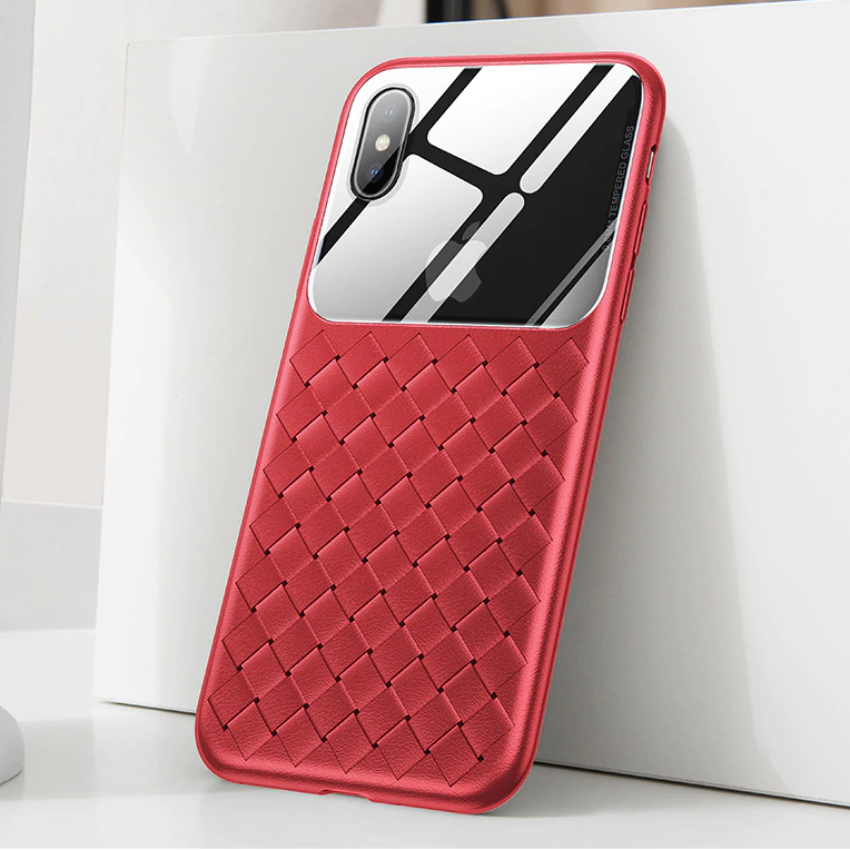 Baseus ® iPhone X/XS  Cross Knit Clear Window Case