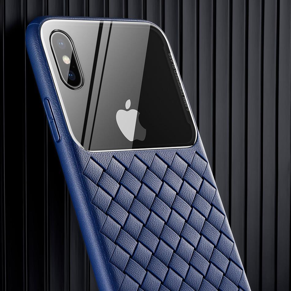Baseus ® iPhone X/XS  Cross Knit Clear Window Case