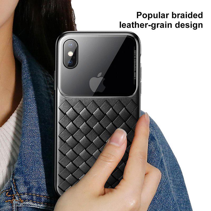 Baseus ® iPhone X/XS  Cross Knit Clear Window Case