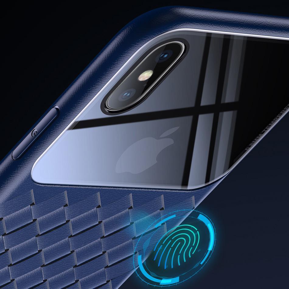 Baseus ® iPhone X/XS  Cross Knit Clear Window Case