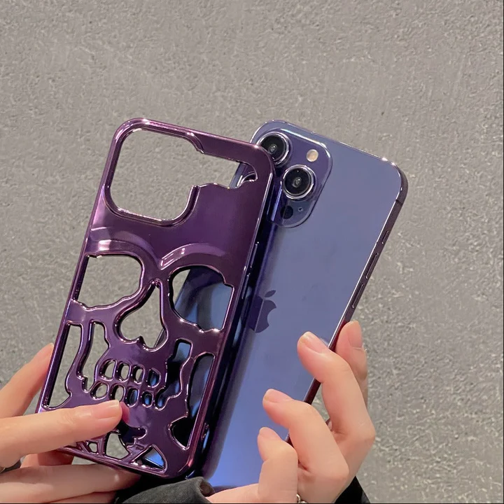 iPhone 13 Pro Hollow Skull Design Case