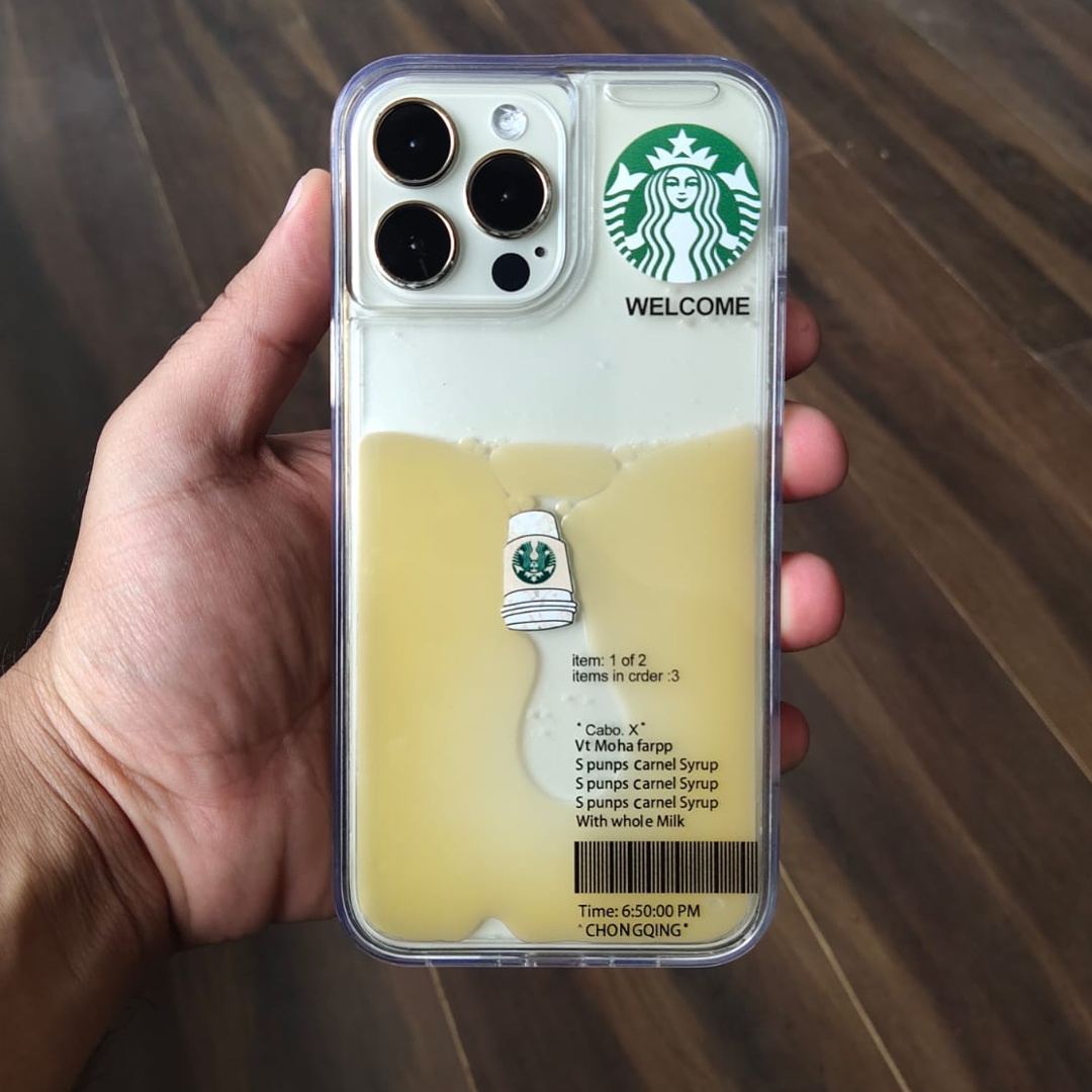 iPhone - Coffee Edition Floating Gel Liquid Case