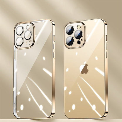 iPhone Series Transparent Plating Camera Protection Case
