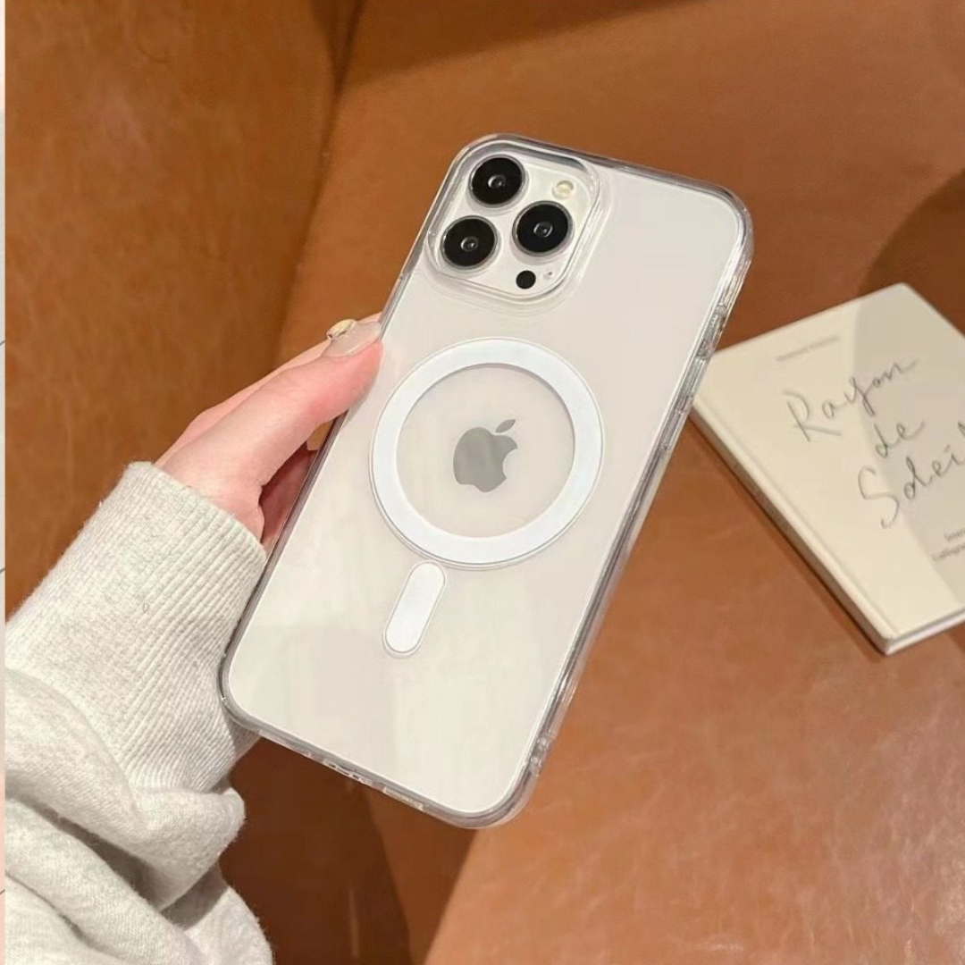Anti Yellow MagSafe Clear Magnetic Case for iPhone