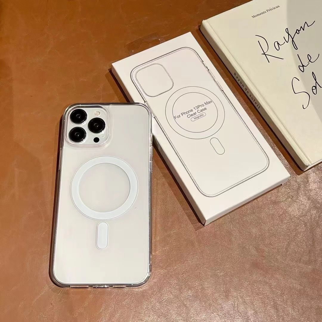 Anti Yellow MagSafe Clear Magnetic Case for iPhone