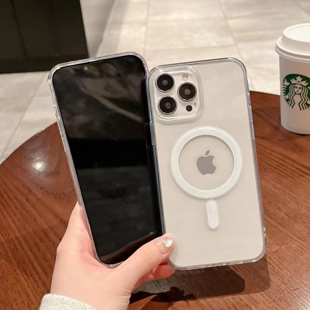 Anti Yellow MagSafe Clear Magnetic Case for iPhone