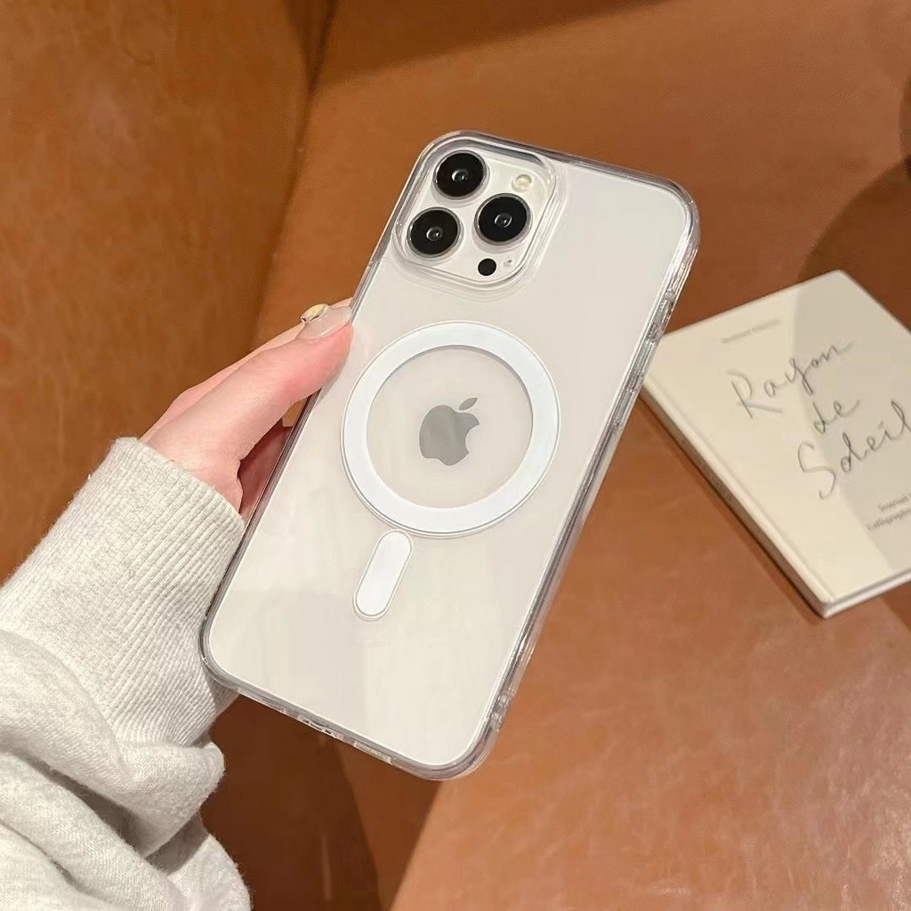 Anti Yellow MagSafe Clear Magnetic Case for iPhone