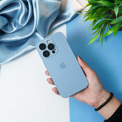 iPhone 14 Series Matte Glass Camera Lens Shell Case