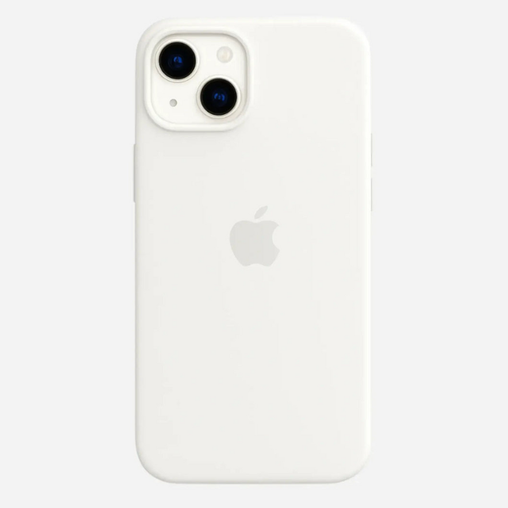 White Matte Liquid Silicone Case for iPhone