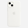 White Matte Liquid Silicone Case for iPhone