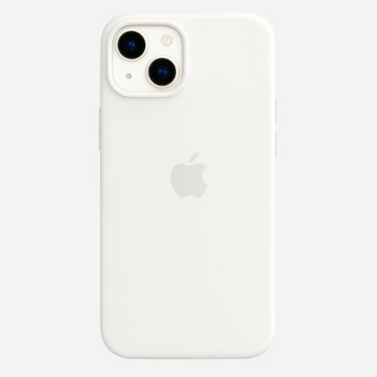 Matte Liquid Silicone Case for iPhone 13/14/15/16 & Pro – White– Soft Touch, Shockproof Back Cover
