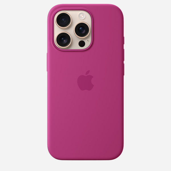 Matte Liquid Silicone Case for iPhone 11/12/13/14/15/16 & Pro – Fuchsia – Soft Touch, Shockproof Back Cover
