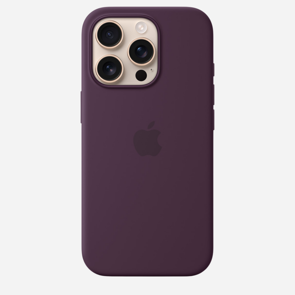 Plum Matte Liquid Silicone Case for iPhone