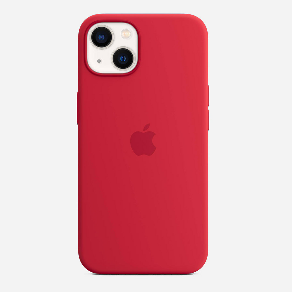 Red Matte Liquid Silicone Case for iPhone