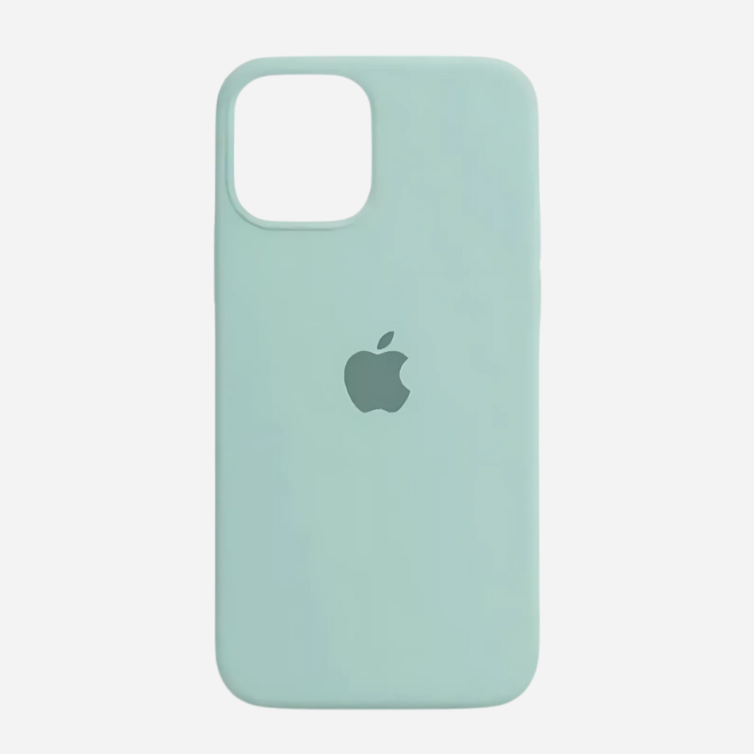 Green Matte Liquid Silicone Case for iPhone