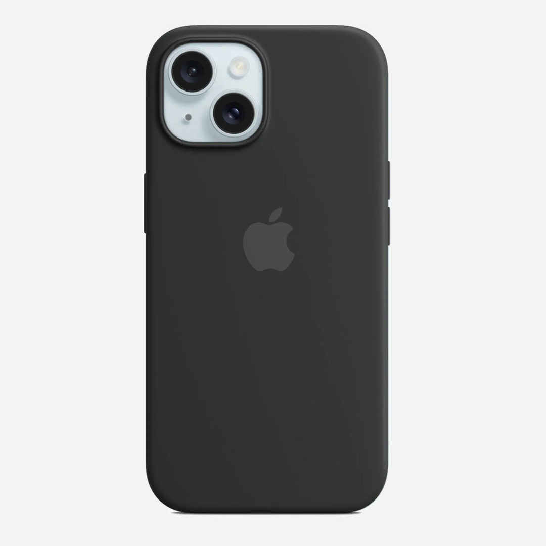 Black Liquid Silicone Case for iPhone