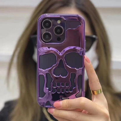iPhone 14 Pro Hollow Skull Design Case