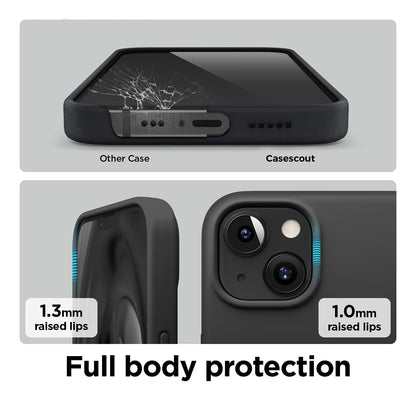 Matte Liquid Silicone Case for iPhone 11/12/13/14/15/16 & Pro – Fuchsia – Soft Touch, Shockproof Back Cover