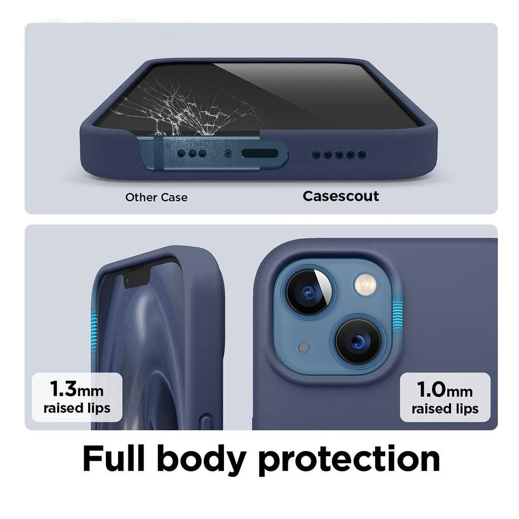 Indigo Matte Liquid Silicone Case for iPhone